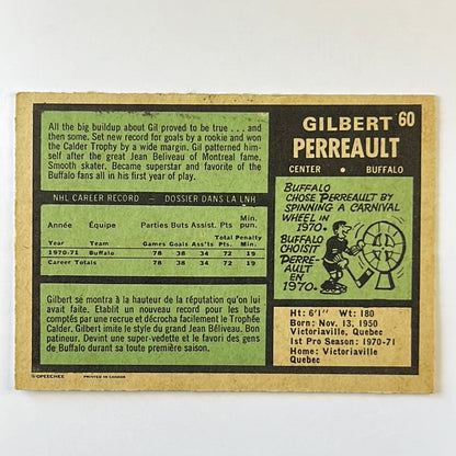 1971-72 O-Pee-Chee Gilbert Perreault 2nd Year #60