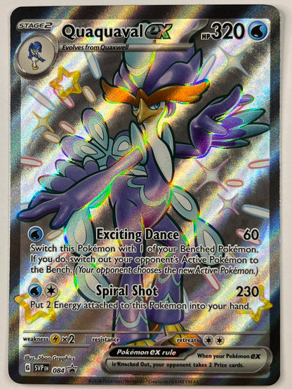 Quaquaval EX Holo Shiny Black Star Promo 084