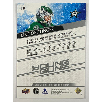 2020-21 Series 1 Jake Oettinger Young Guns | Local Legends Cards & Collectibles
