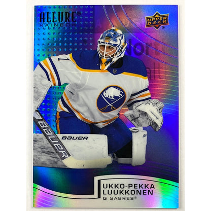 2021-22 Allure Ukko-Pekka Luukkonen Blue/Purple Rainbow Rookie /199