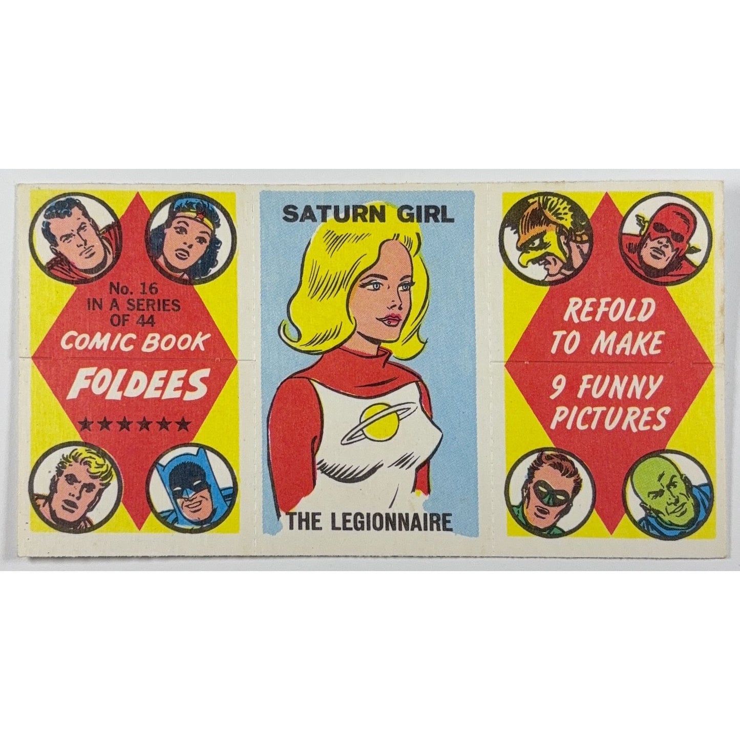 1966 Topps Comic Book Foldees No. 16 The Legionnaire | Local Legends Cards & Collectibles
