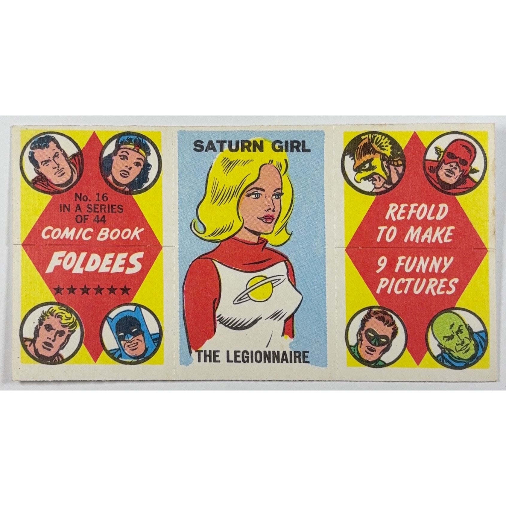 1966 Topps Comic Book Foldees No. 16 The Legionnaire | Local Legends Cards & Collectibles