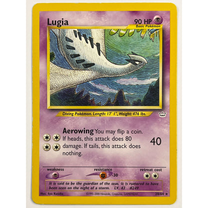 Neo Revalation Lugia Non Holo Rare 20/64