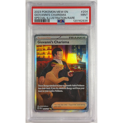 Giovanni’s Charisma Holo Special Illustration Rare 204/165 PSA 9 MINT | Local Legends Cards & Collectibles