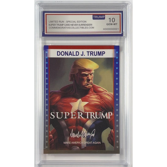 Donald Trump “Super Trump” #2 Limited Run TRUMP 10 | Local Legends Cards & Collectibles