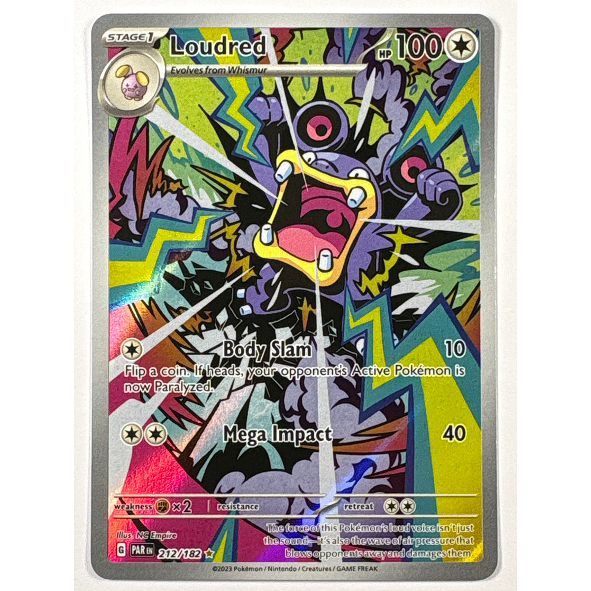 Loudred Holo Illustration Rare 212/182 | Local Legends Cards & Collectibles