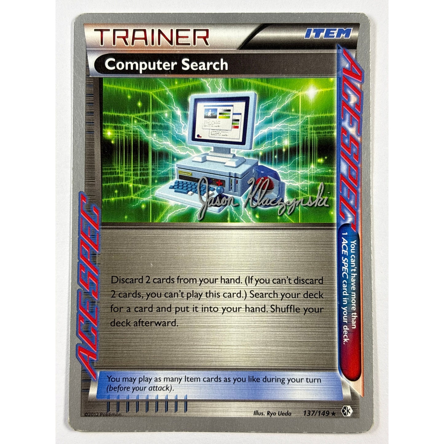 2013 World Championships Computer Search Non Holo ACE SPEC Rare 137/149 | Local Legends Cards & Collectibles