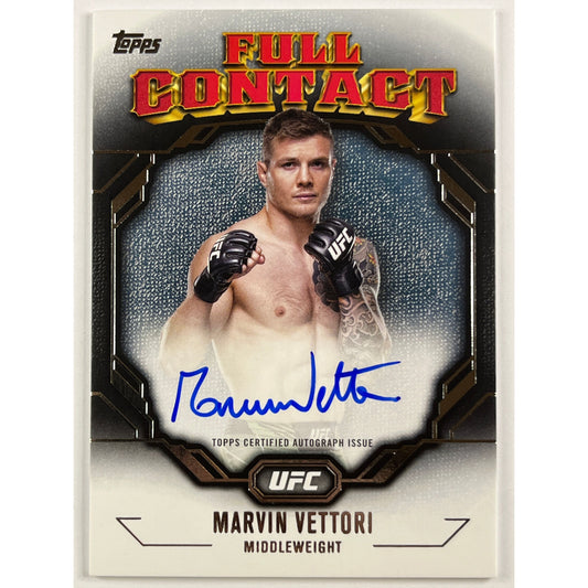 2024 Topps UFC Knockout Marvin Vettori Full Contact Auto