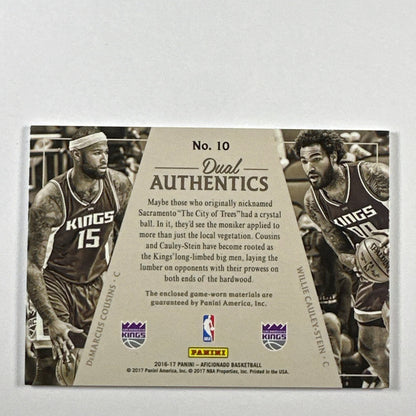2016-17 Absolute Demarcus Cousins / Willie Cayley-Stien Dual Authentics /299 | Local Legends Cards & Collectibles