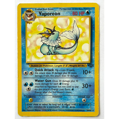 Vaporeon Non Holo Rare 28/64