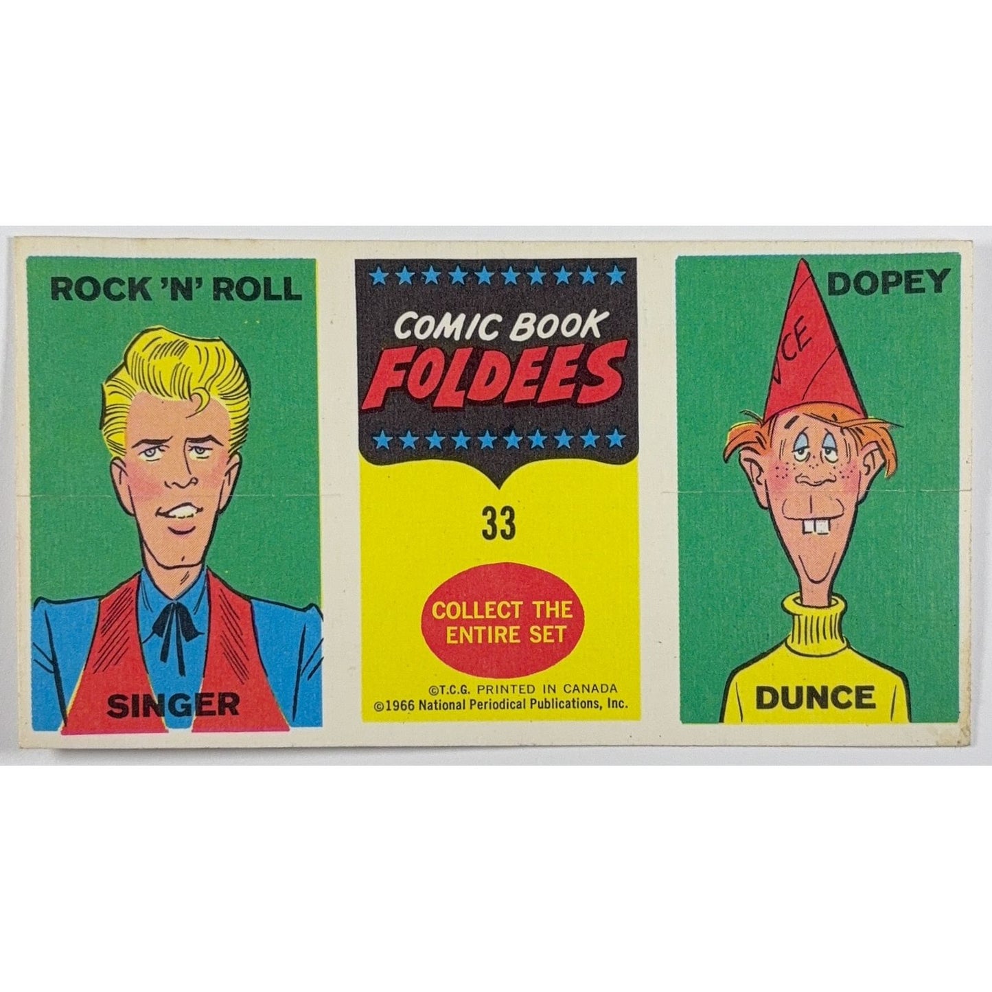 1966 Topps Comic Book Foldees No.33 Wonder Woman | Local Legends Cards & Collectibles