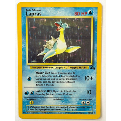 Lapras Holo Rare 10/62