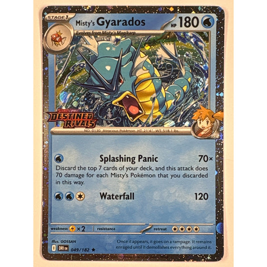 Misty’s Gyarados *Stamped Holo Rare 049/182