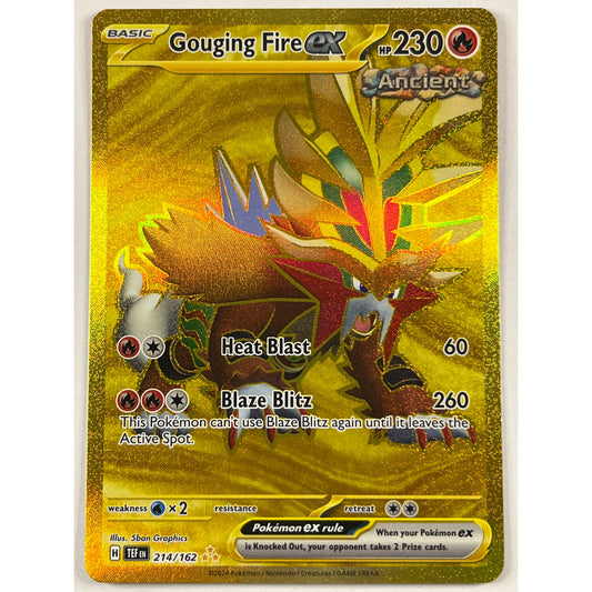 Gouging Fire EX Holo Hyper Rare 214/162