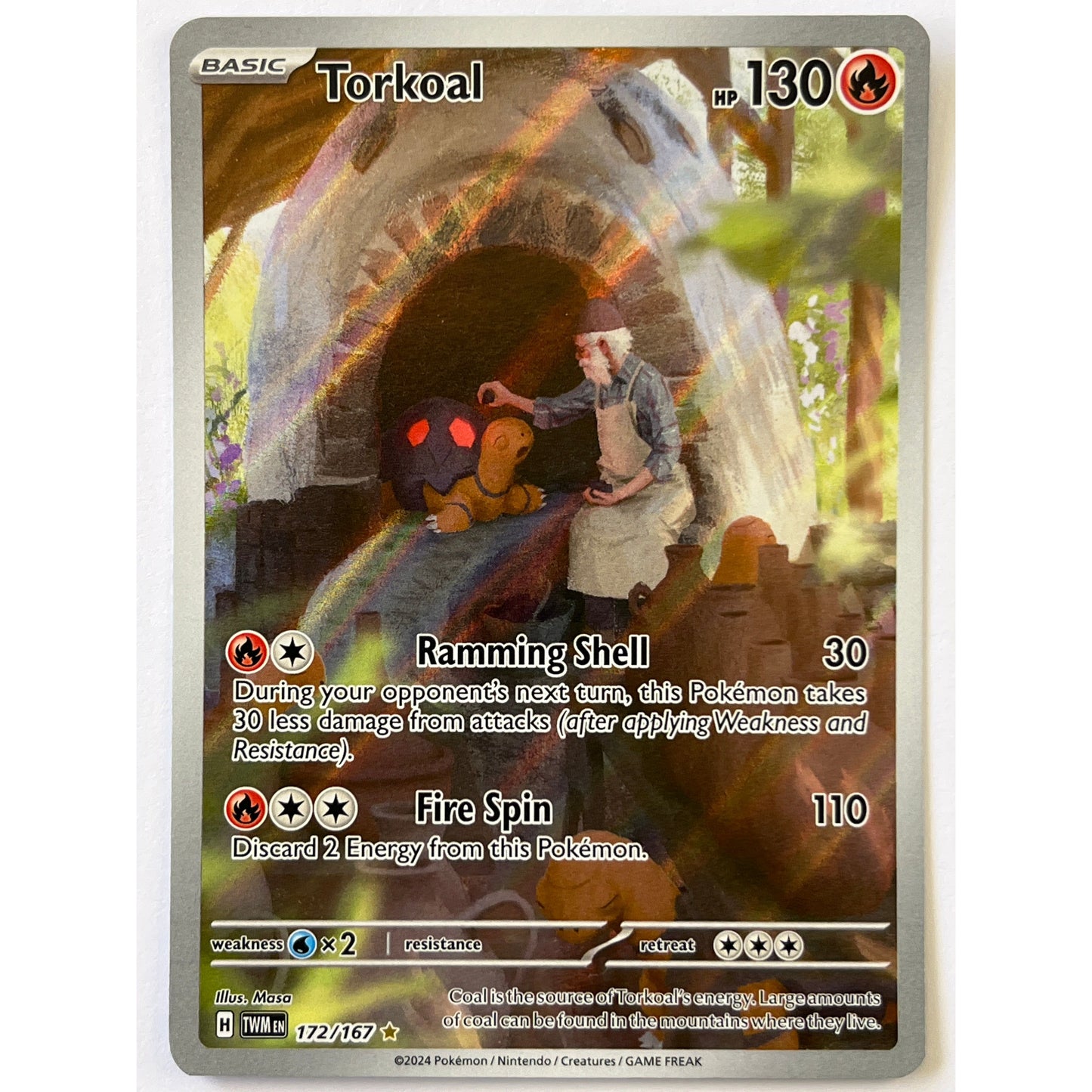 Torkoal Holo Illustration Rare 172/167