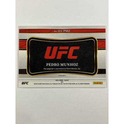 2022 Select Pedro Munhoz Octagon Action Signatures Flash Prizm