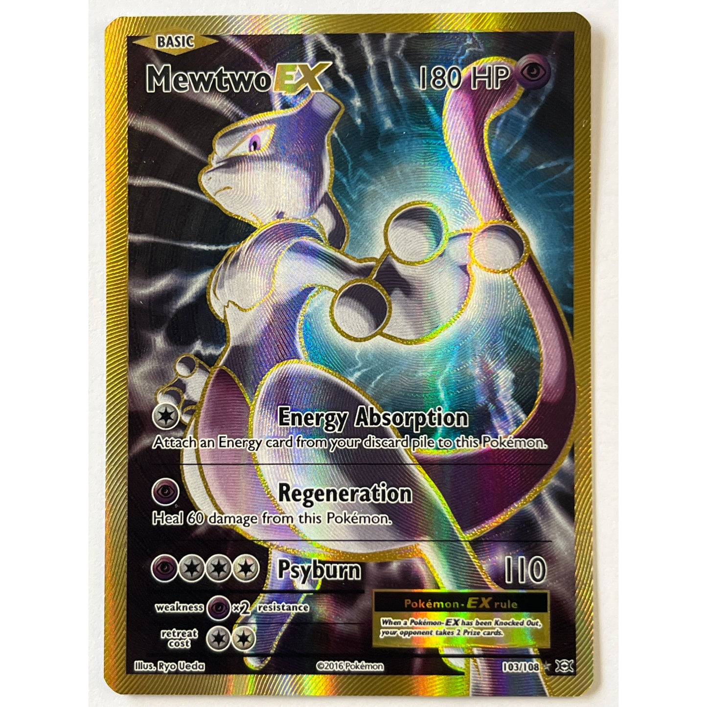 Mewtwo EX Holo Ultra Rare 103/108