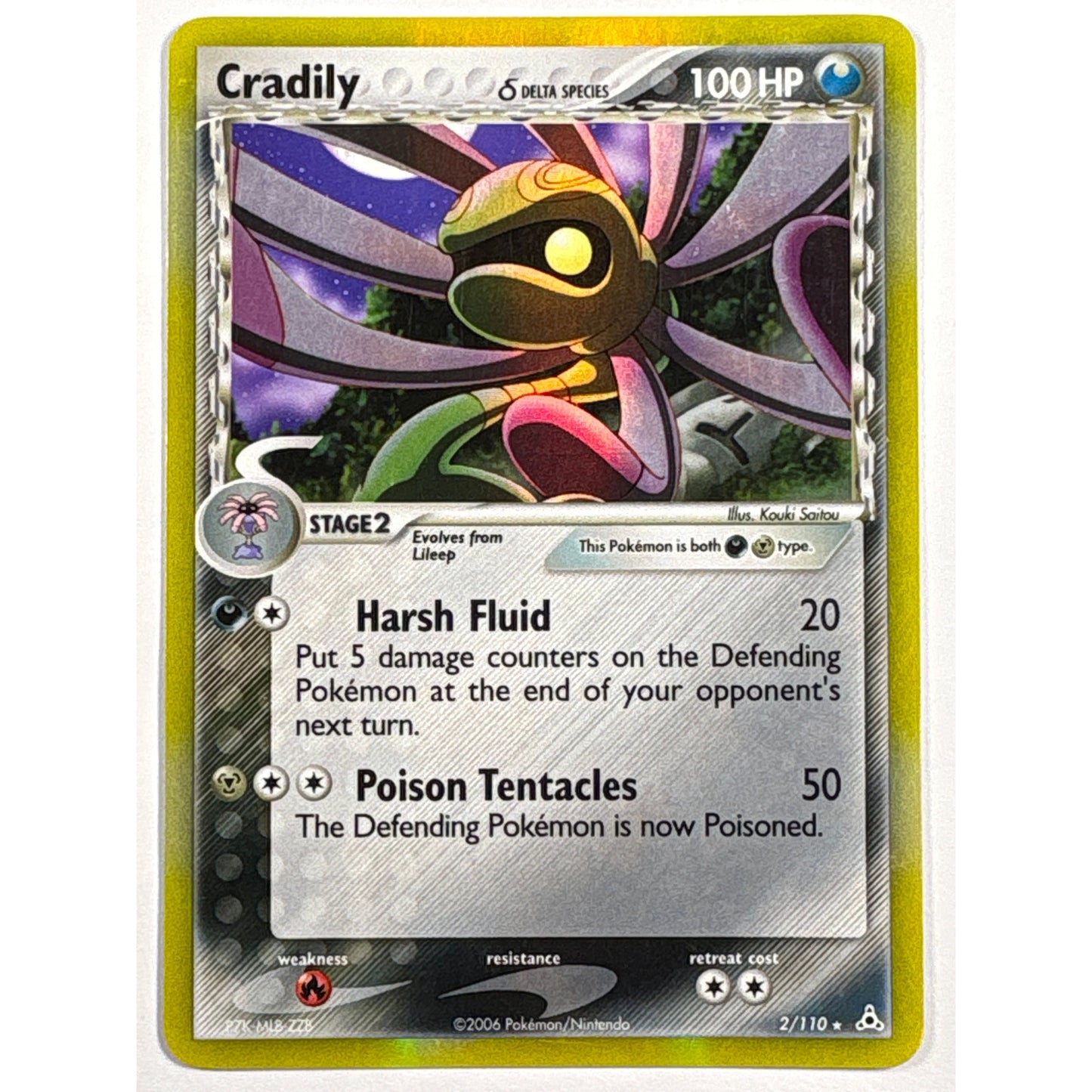 Cradily Reverse Holo Rare 2/110 | Local Legends Cards & Collectibles