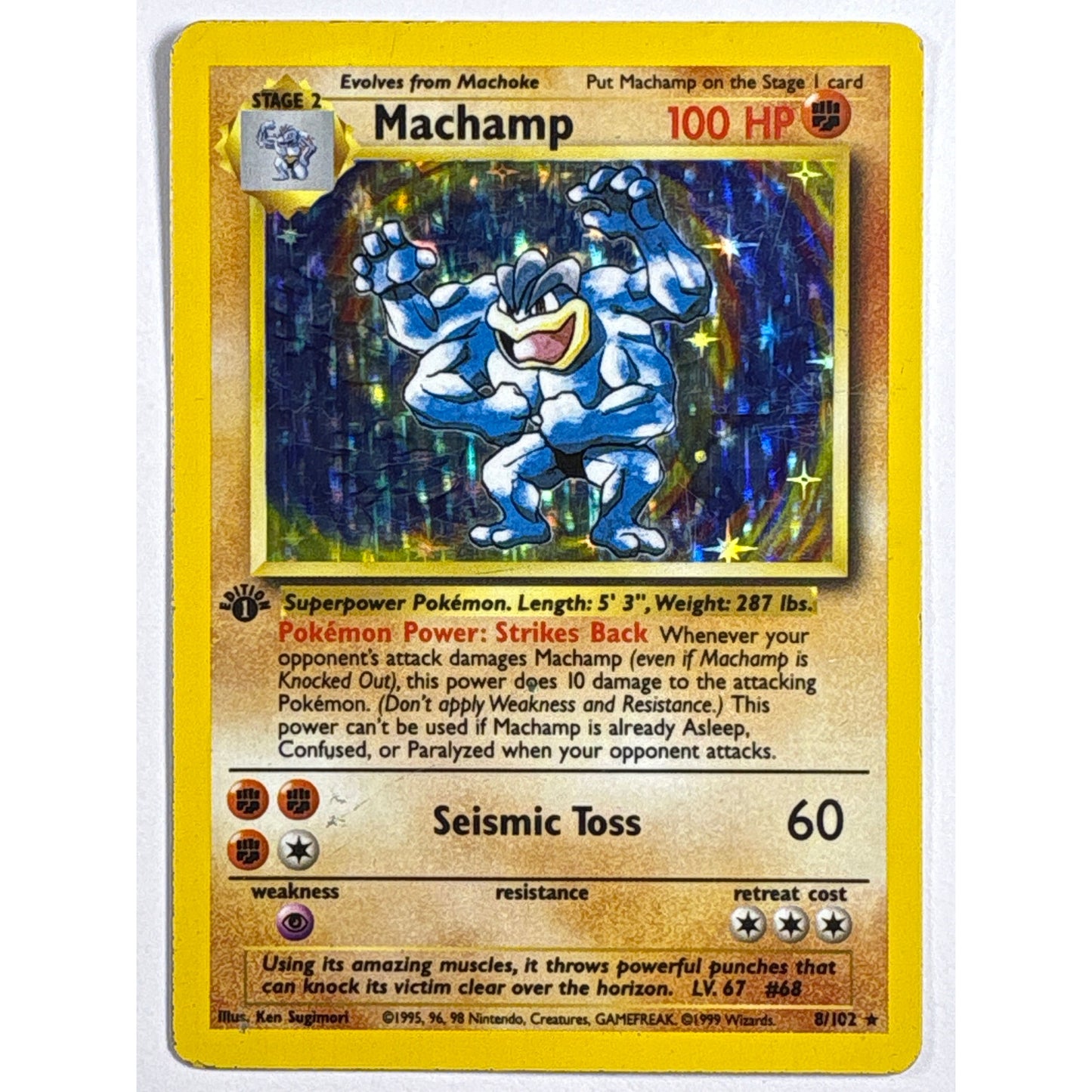 1st Edition Machamp Holo Rare 8/102 | Local Legends Cards & Collectibles
