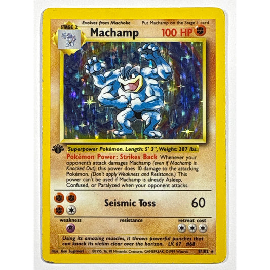 1st Edition Machamp Holo Rare 8/102 | Local Legends Cards & Collectibles