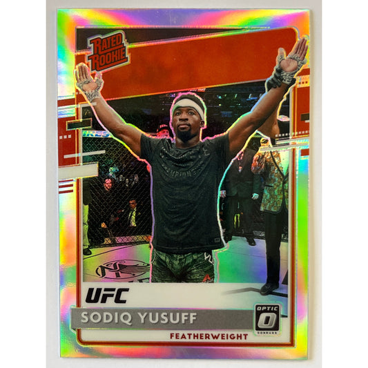 2021 Chronicles Donruss Optic Sodiq Yusuff Rated Rookie Silver Holo Prizm