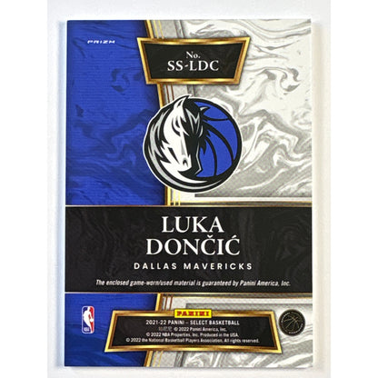 2021-22 Panini Select Luka Doncic Game Worn Swatch Silver Holo Prizm | Local Legends Cards & Collectibles