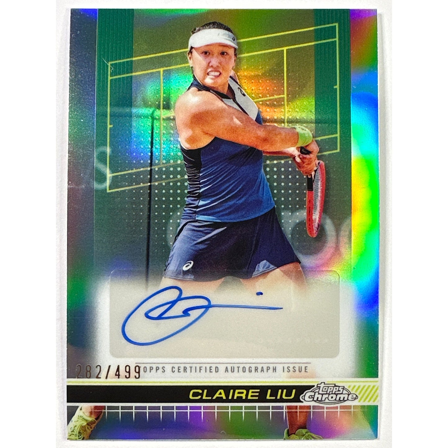 2024 Topps Chrome Claire Liu Refractor Auto /499 | Local Legends Cards & Collectibles