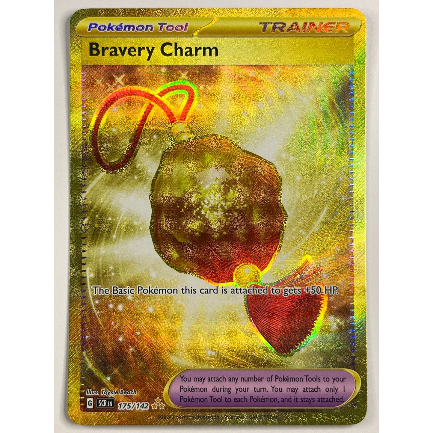 Bravery Charm Gold Hyper Rare 175/142