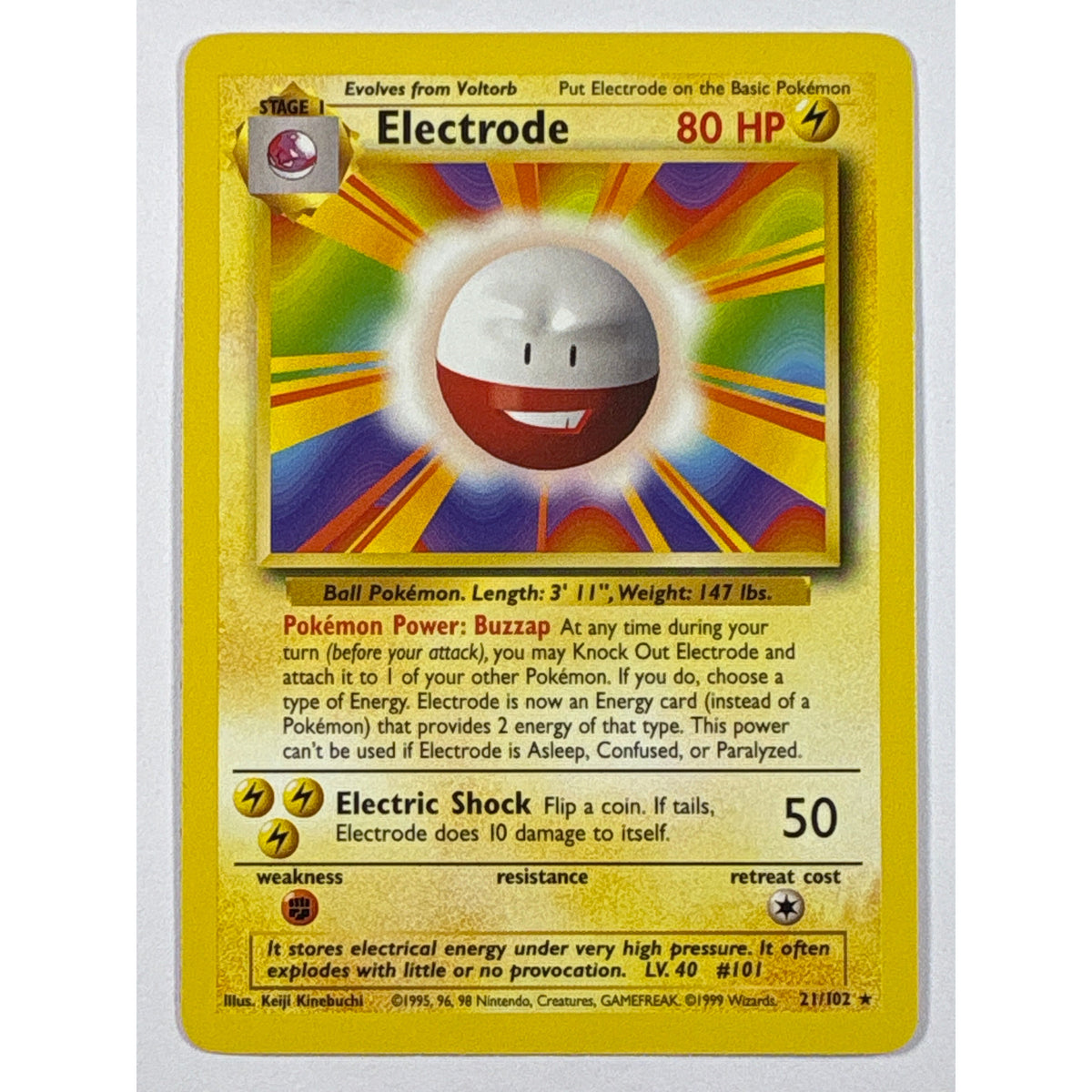 Electrode Non Holo Rare 21/102