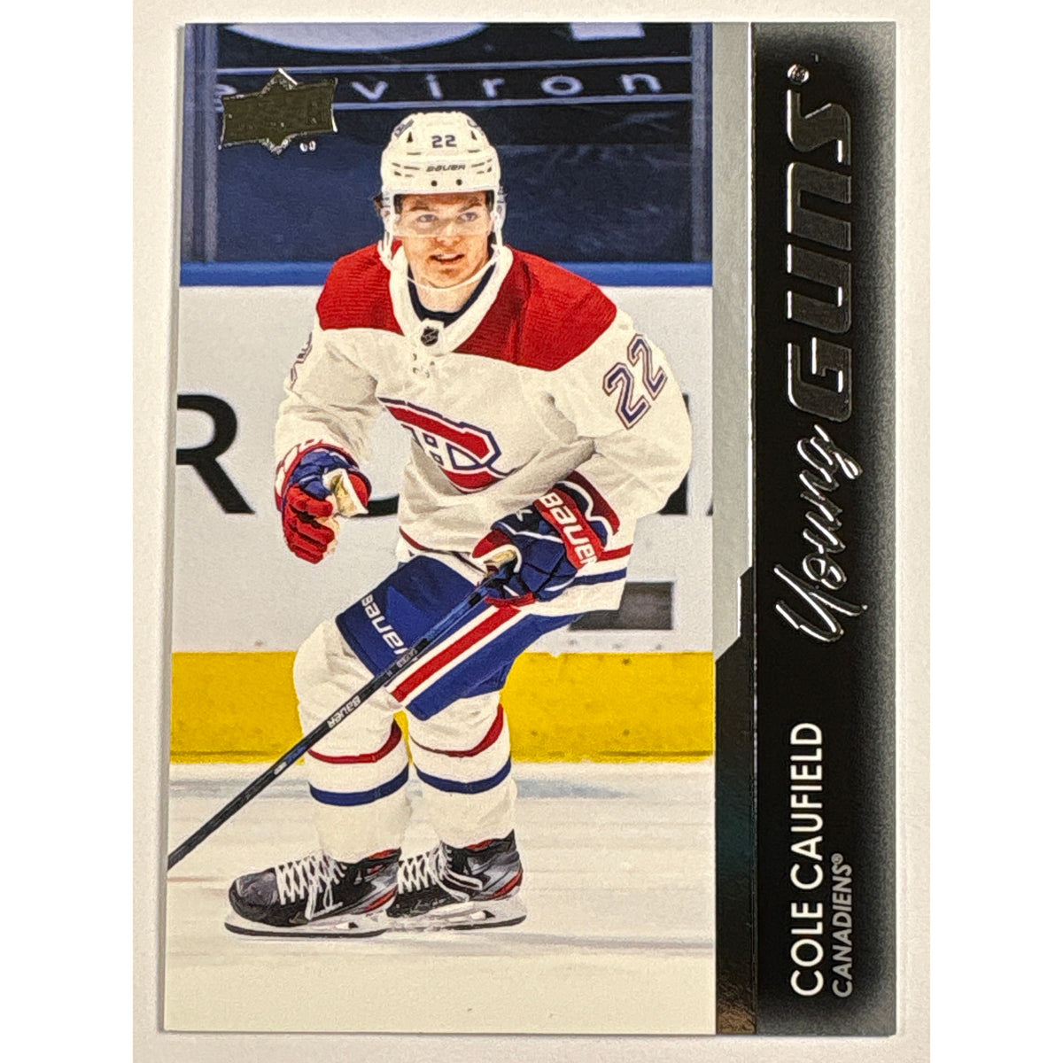 2020-21 Upper Deck Series 1 Cole Caufield Young Guns