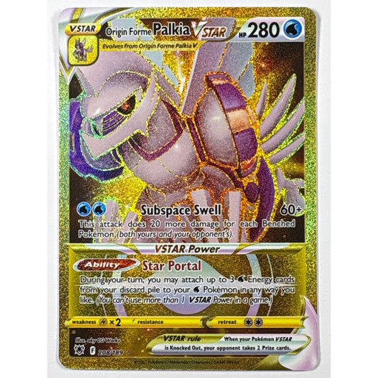 Origin Forme Palkia VSTAR Holo Gold Secret Rare 208/189 | Local Legends Cards & Collectibles