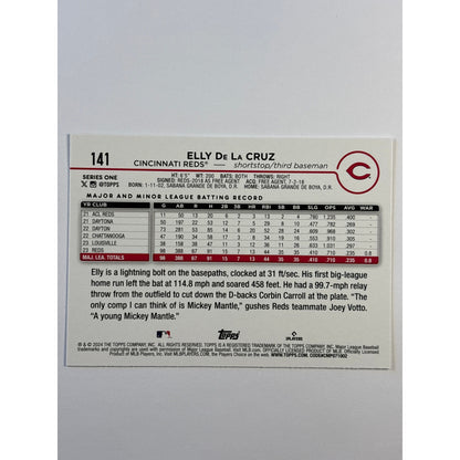 2024 Topps Elly De La Cruz RC | Local Legends Cards & Collectibles