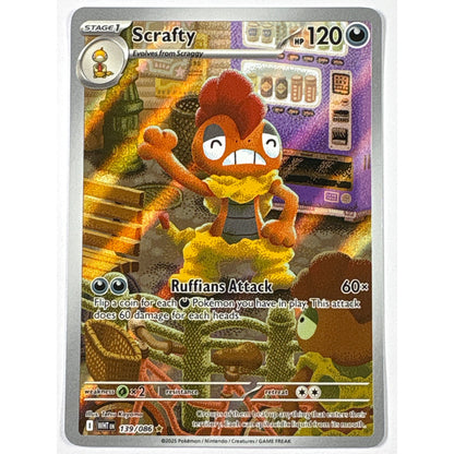 Scrafty Holo Illustration Rare 139/086