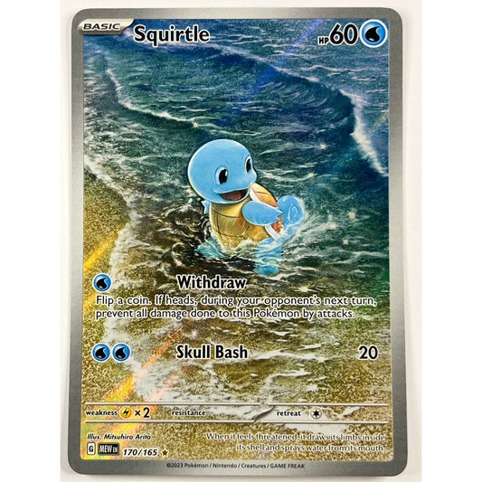 Squirtle Holo Illustration Rare 170/165