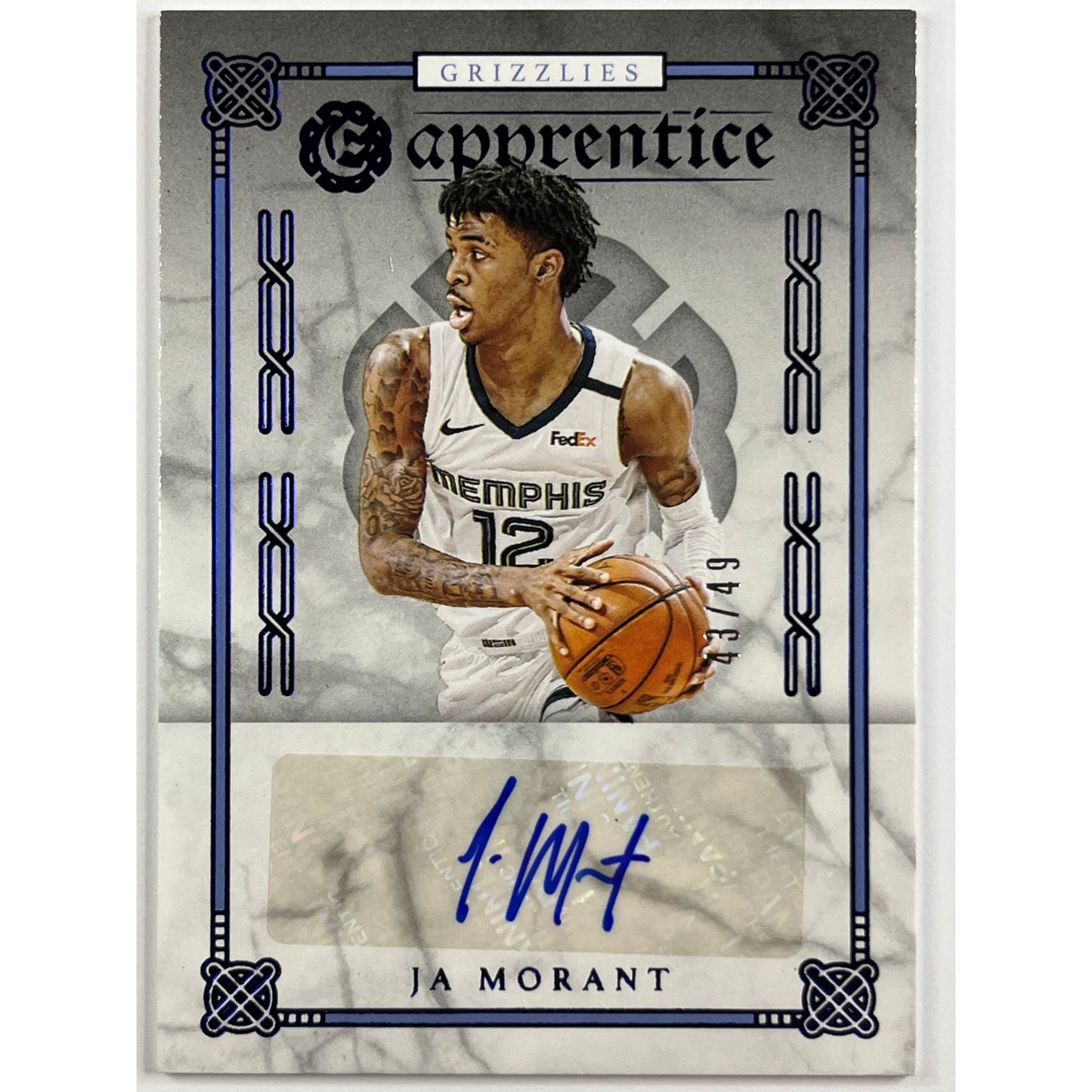 2019-20 Panini Excalibur Ja Morant Apprentice Rookie Autograph /49