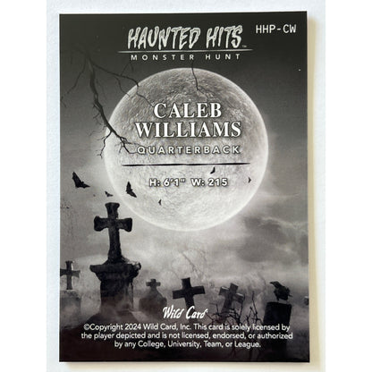 2024 Wild Card Caleb Williams Haunted Hits RC 3/4 | Local Legends Cards & Collectibles