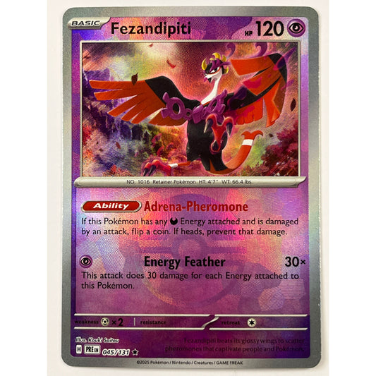 Fezandipiti Poké Ball Reverse Holo Rare 045/131