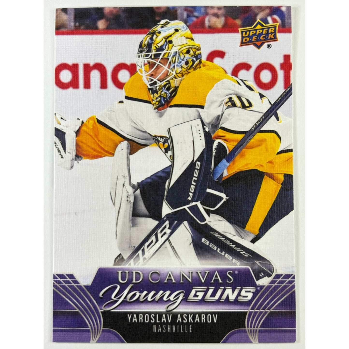 2023-24 Upper Deck Series 1 Yaroslavl Askarov UD Canvas Young Guns | Local Legends Cards & Collectibles