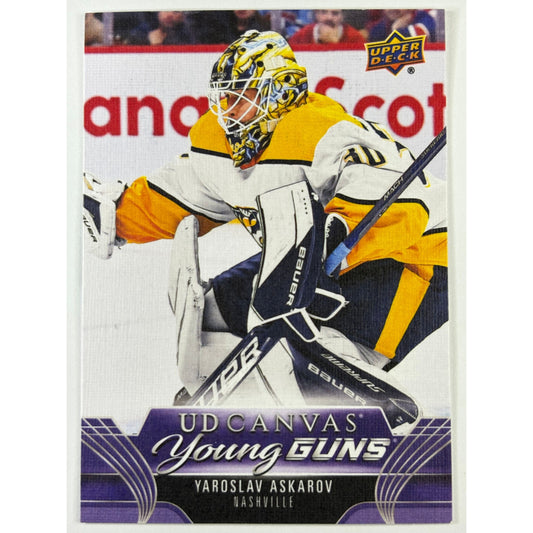 2023-24 Upper Deck Series 1 Yaroslavl Askarov UD Canvas Young Guns | Local Legends Cards & Collectibles