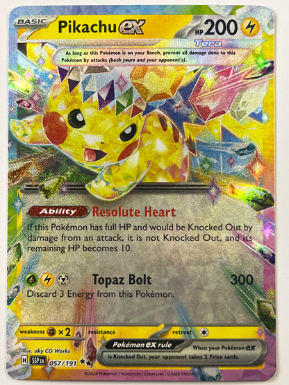 Pikachu EX Holo Double Rare 057/191