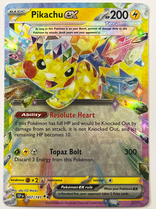 Pikachu EX Holo Double Rare 057/191