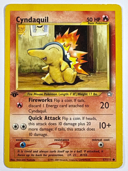 1st Edition Cyndaquil Non Holo Common 57/111