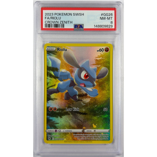Riolu Holo Galarian Gallery Rare GG26/GG70 PSA 8 NEAR MINT - MINT