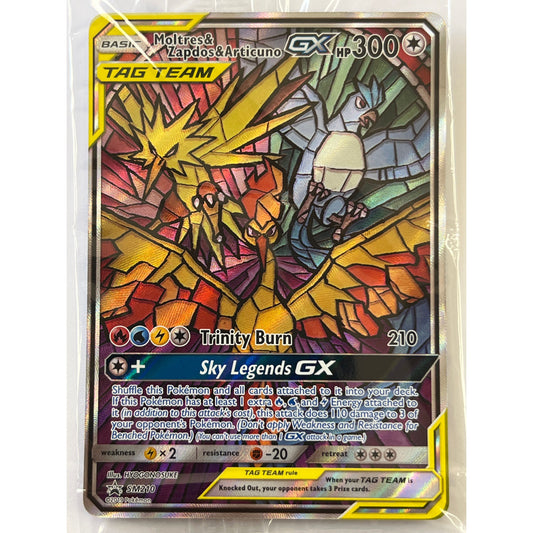 Sealed* Moltres & Zapdos & Articuno GX Tag Team Holo Black Star Promo