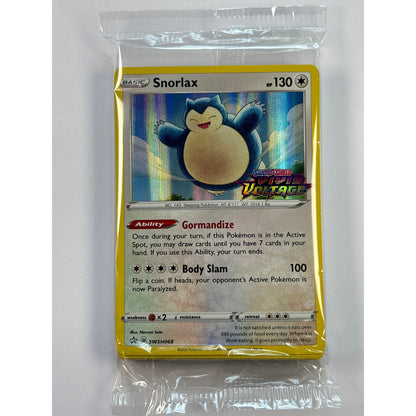 *Stamped Vivid Voltage Snorlax Holo Black Star Promo SWSH068 Sealed Deck | Local Legends Cards & Collectibles