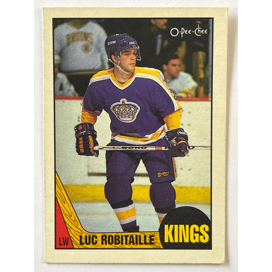 1987-88 O-Pee-Chee Luc Robitaille RC