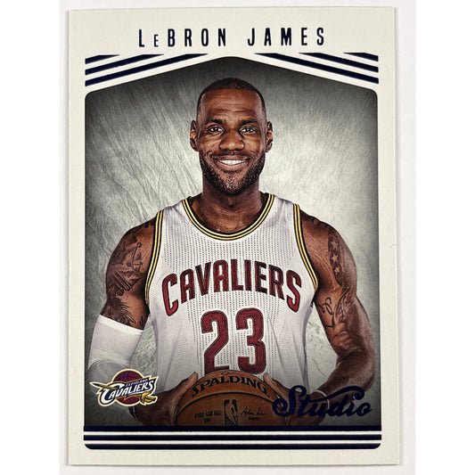 2016-17 Panini Studio LeBron James #136