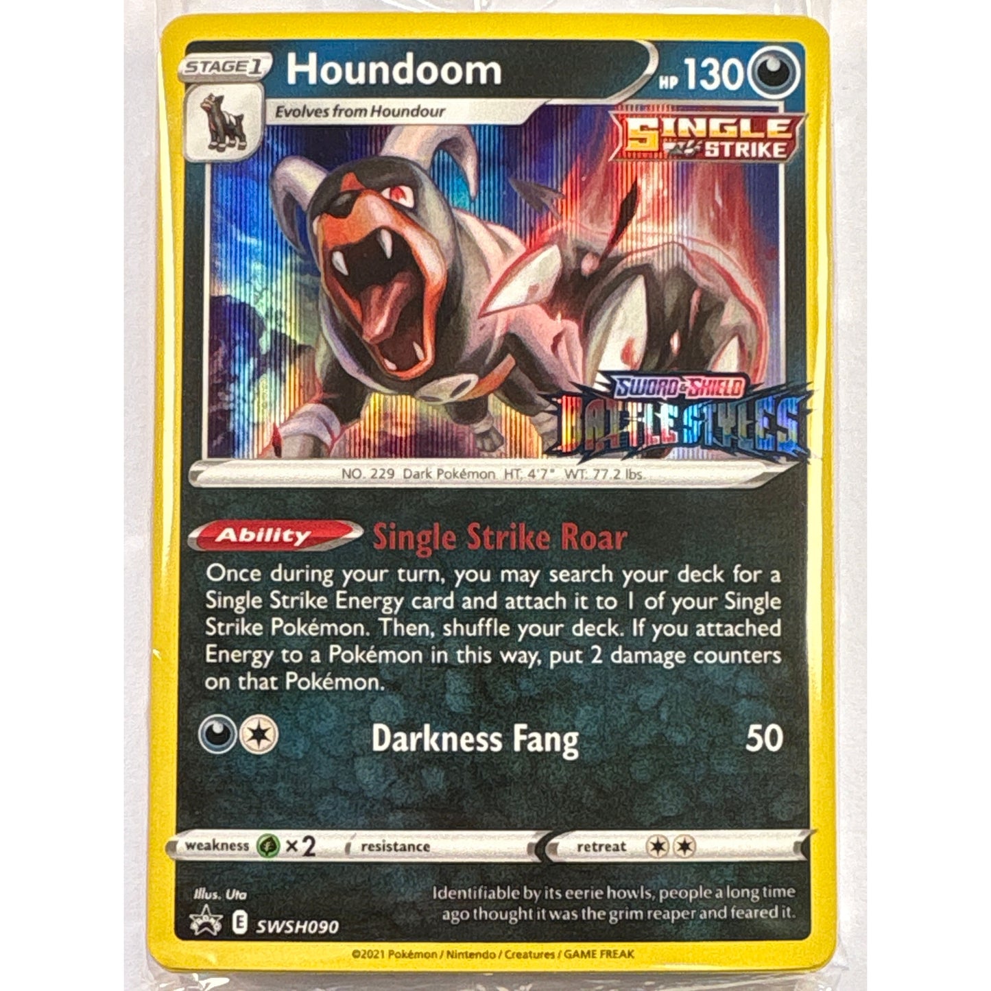 *Stamped Battle Styles Houndoom Holo Black Star Promo SWSH090 Sealed Deck | Local Legends Cards & Collectibles