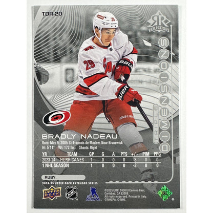 2024-25 Upper Deck Extended Series Bradly Nadeau Rookie Reflections /500 | Local Legends Cards & Collectibles