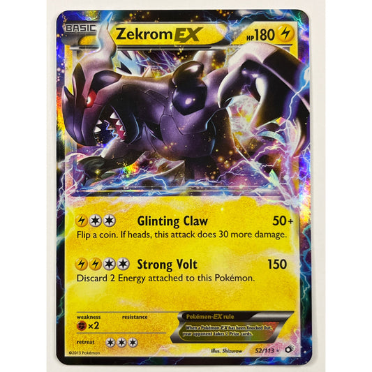 Zekrom EX Holo Ultra Rare 52/113